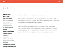 Tablet Screenshot of guides.rubygems.org