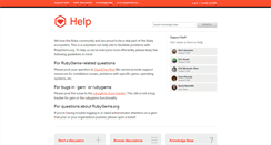 Desktop Screenshot of help.rubygems.org